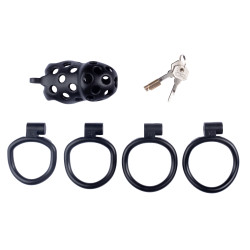 CockLock Cage de chasteté Dotty L 9.5 x 3.9cm Noire